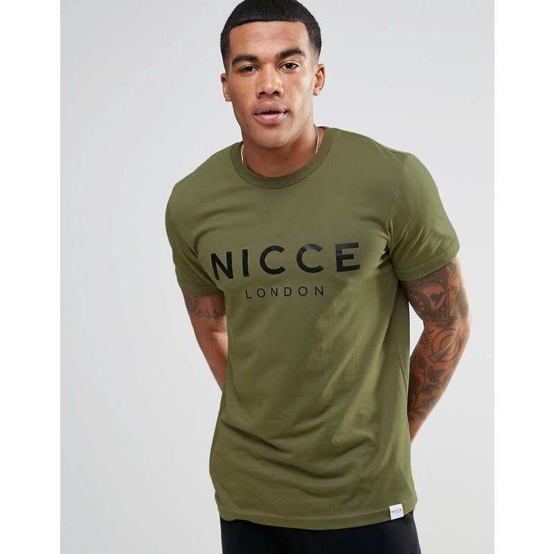Nicce London - T-Shirt mit Logo - Grün