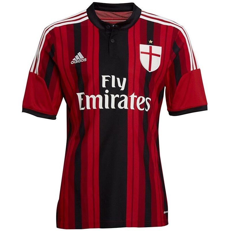 adidas Herren ACM AC Milan Home T-Shirt Black/Red/White