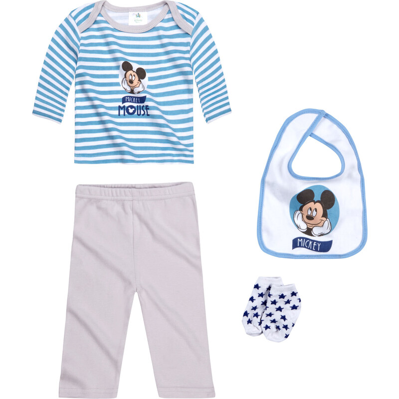Disney Mickey Geschenkverpackung, 0-6 Monate blau in Größe UNI für Jungen aus 100% Baumwolle