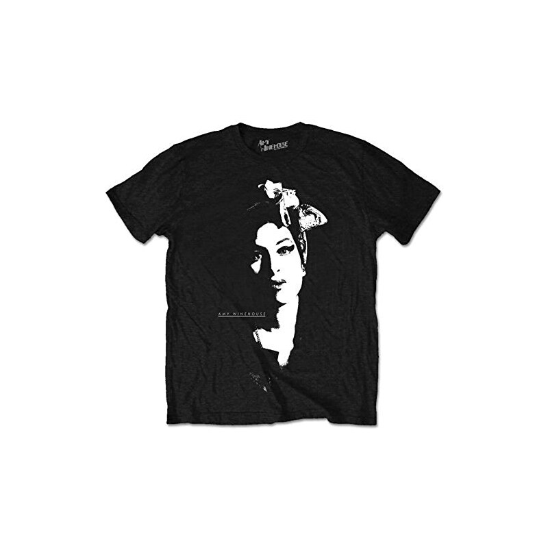 Amy Winehouse Herren T-Shirt Scarf Portrait