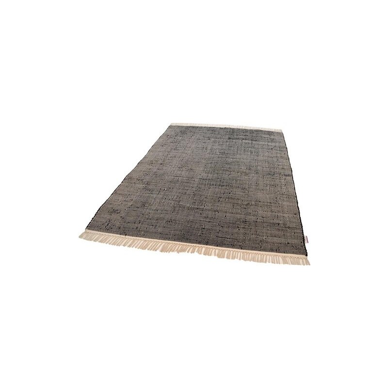 Teppich Cotton Colors handgearbeitet Tom Tailor schwarz 1 (60x120 cm),2 (80x150 cm),3 (140x200 cm),4 (160x230 cm)