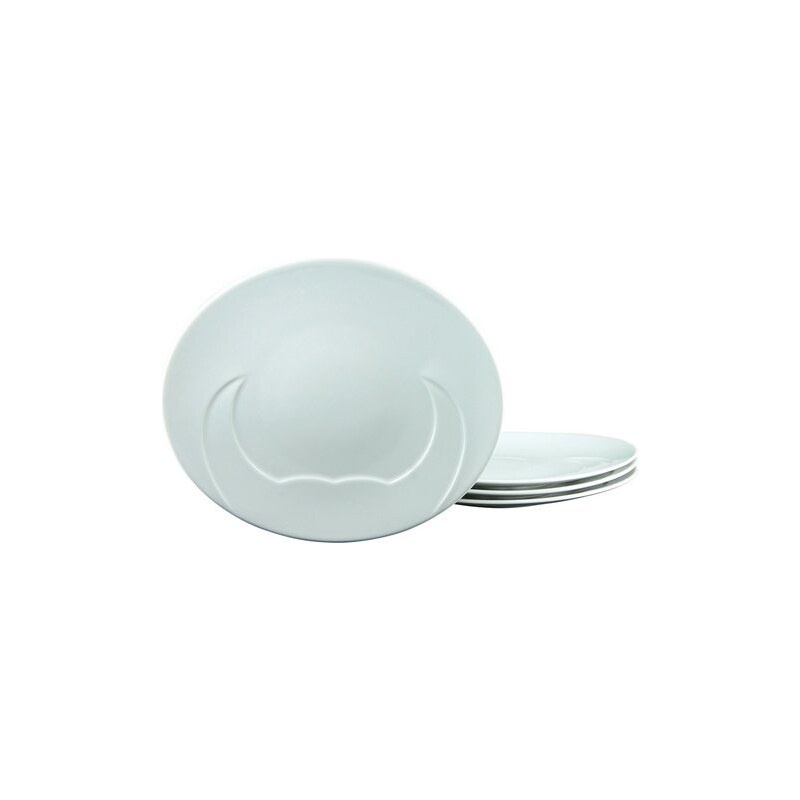 Grillteller Porzellan 30 cm MEAT (4 Stck.) CreaTable weiß