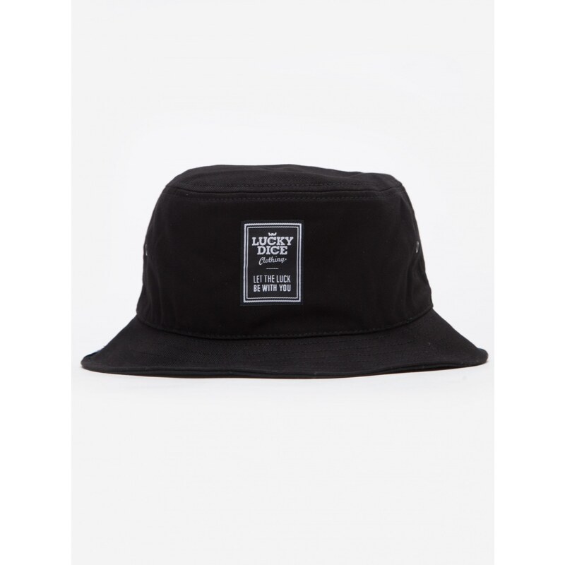 Lucky Dice Label Bucket Hat Black