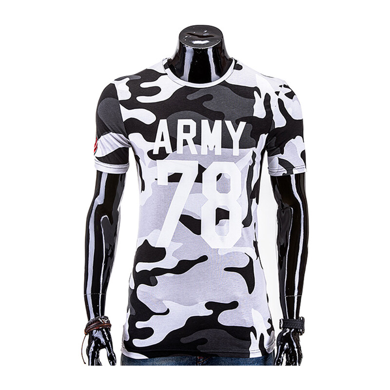 Lesara Camouflage-T-Shirt Army 78 - Schwarz - XXL