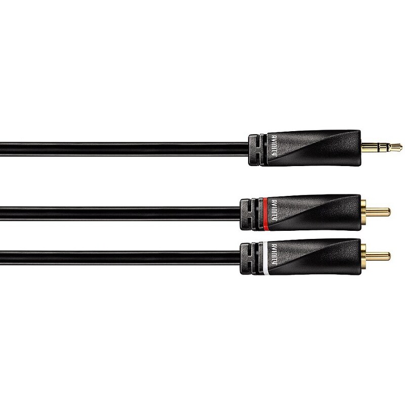 Avinity Audio-Kabel, 2 Cinch-St. - 3,5-mm-Klinken-St. Stereo