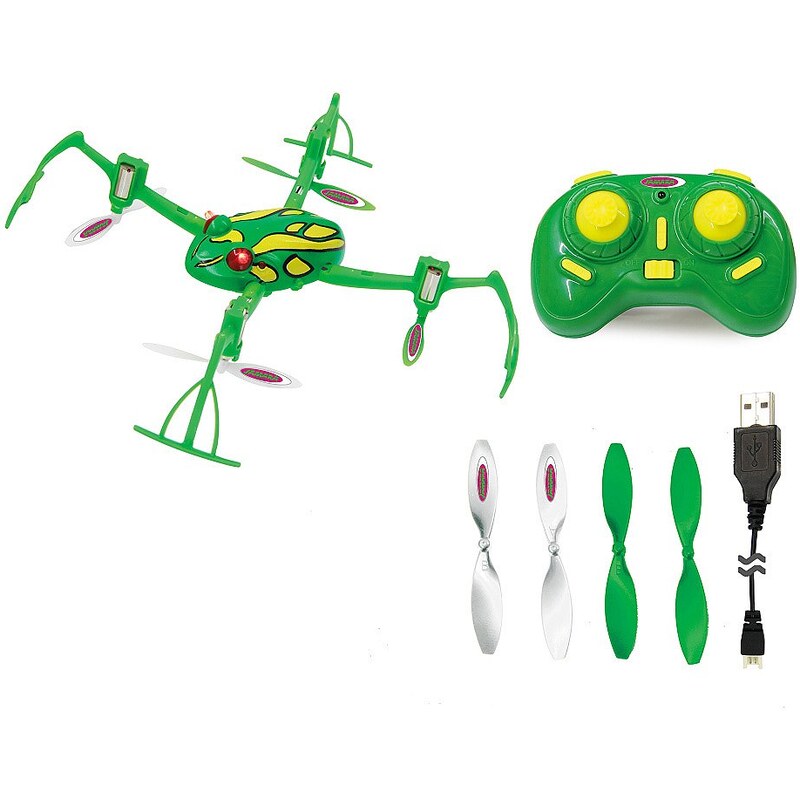 JAMARA Quadrocopter mit Rotorschutz, »Loony Frog 3D AHP+ 2,4 GHz grün«