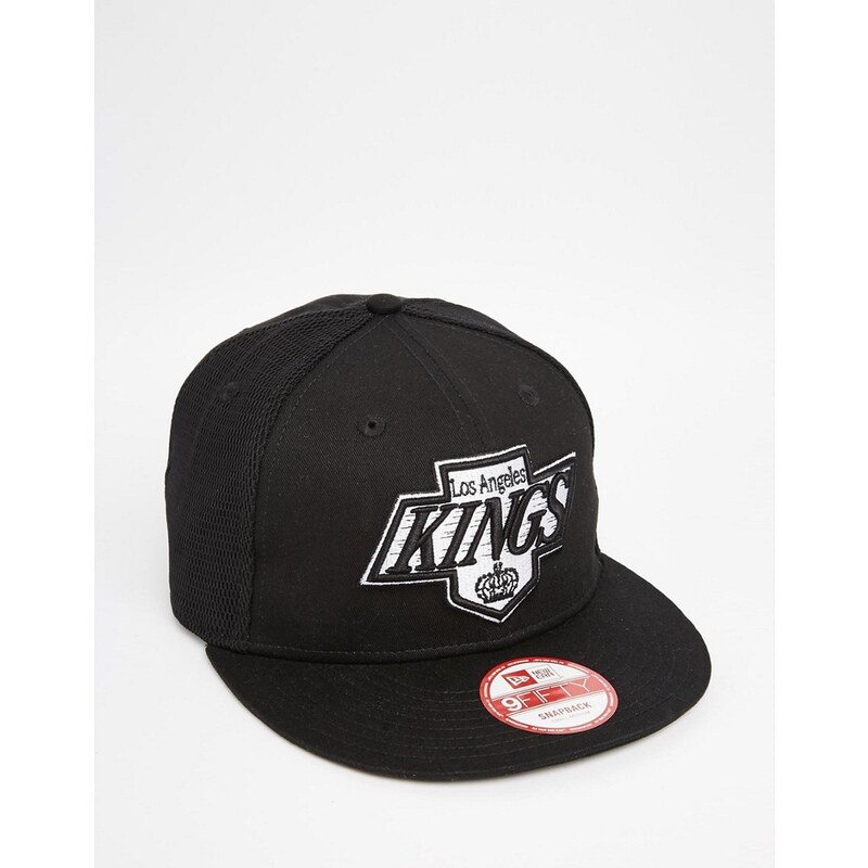 New Era - 9 Fifty LA Kings - Snapback-Kappe aus Netzstoff - Schwarz