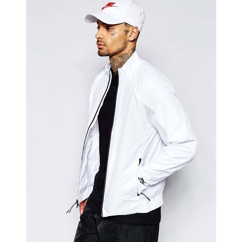 Nike - Hyper - Weiße College-Jacke aus Netzstoff, 727351-100 - Weiß