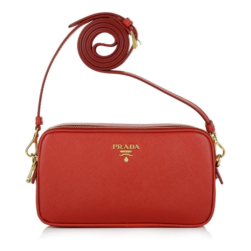 Prada Tasche - Contenitore Tracolla Saffiano Red - in rot - Umhängetasche für Damen