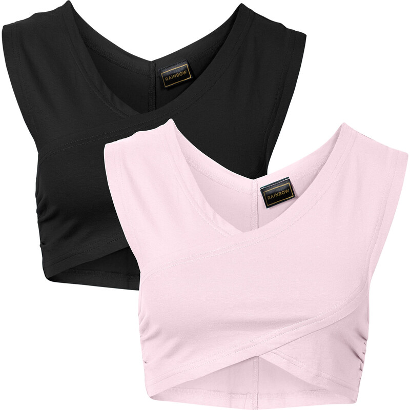 RAINBOW Top (2er-Pack) ohne Ärmel in rosa für Damen von bonprix