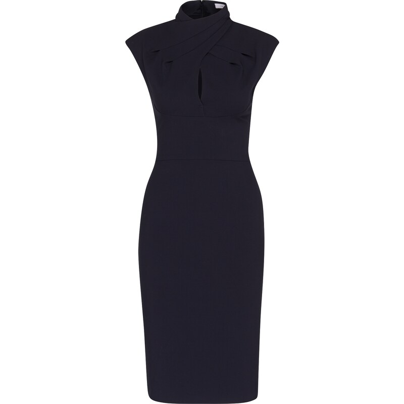 IVY & OAK Cocktaildress stand up pleated Collar