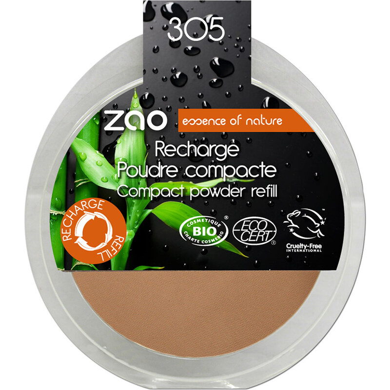 ZAO 305 - Milk Chocolate Bamboo Refill Compact Powder Puder 9 g