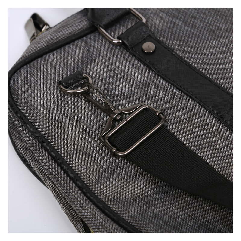 Lesara Klassische Businesstasche mit Schulterriemen - Grau