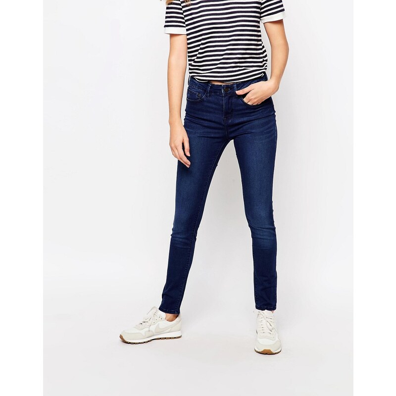 Waven - Asa - Skinny-Jeans mit mittelhohem Bund - Blau