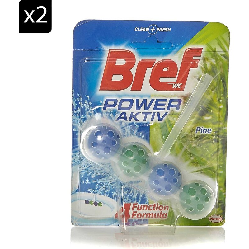 Bref Power Active - 2-er Set WC-Reinigungsblöcke - 50 g