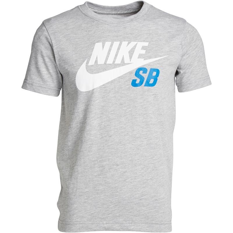 Nike SB Jungen Logo T-Shirt Grau