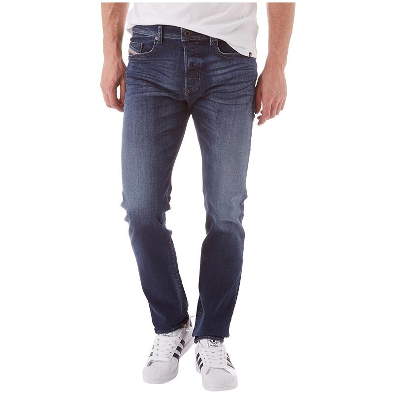 Diesel Herren Buster 839HT Tape Fit Jeans mit zulaufendem Bein Blue Denim
