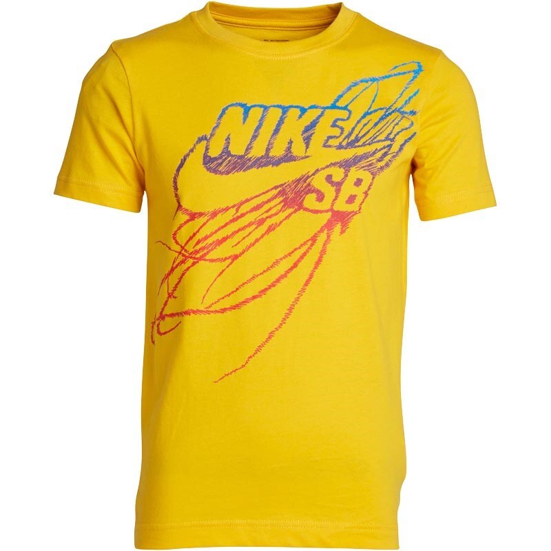 Nike SB Jungen Scratched University Gold T-Shirt Gelb
