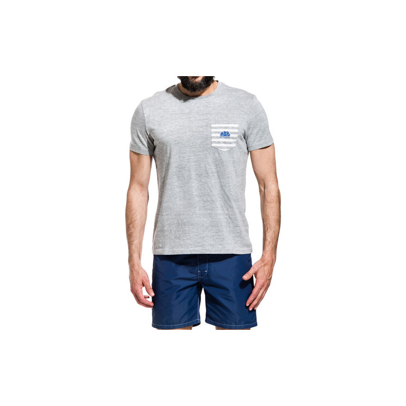 SUNDEK t-shirt with striped pocket