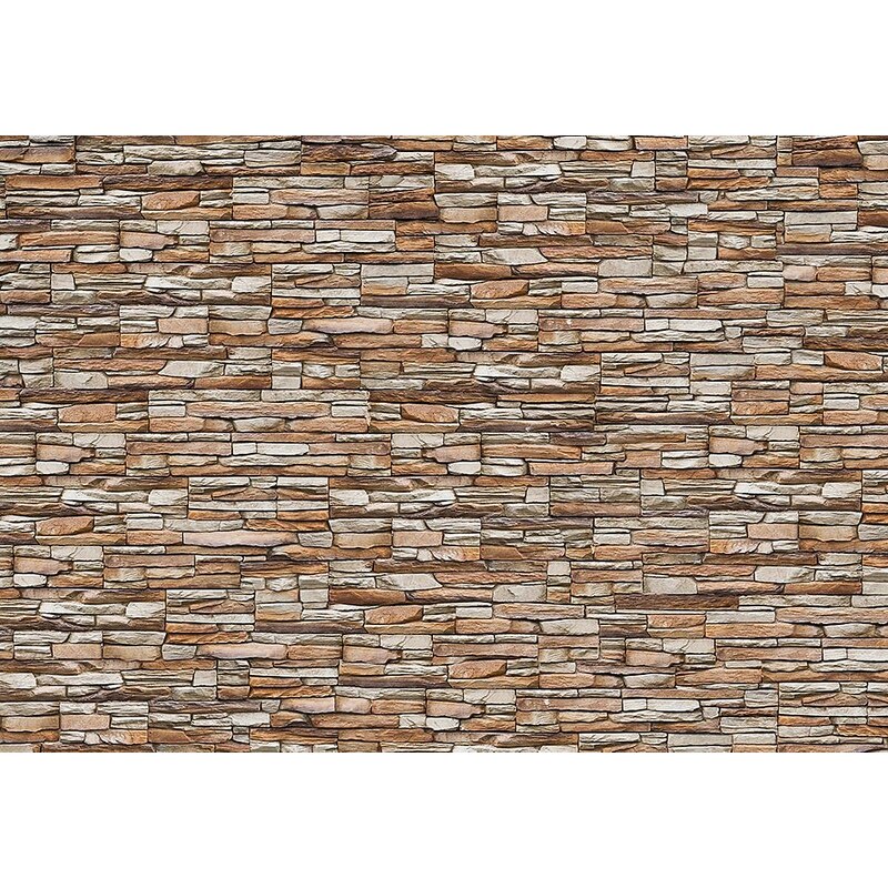 Eurographics Fototapete »Wall Of Stones«, 366/254 cm
