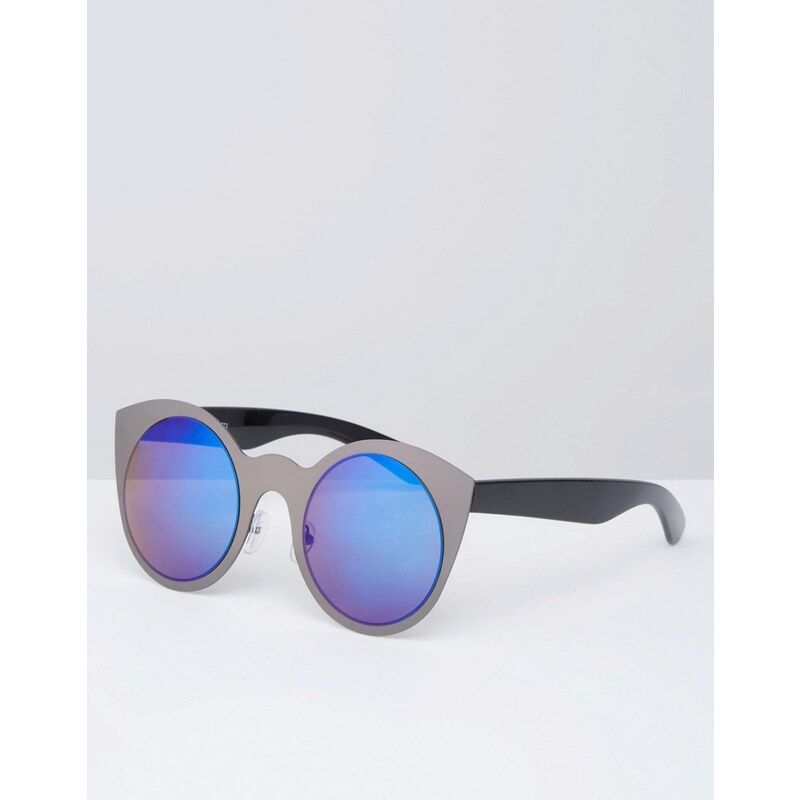 ASOS - Kitten - Sonnenbrille mit Metallgestell und getönten Gläsern - Schwarz