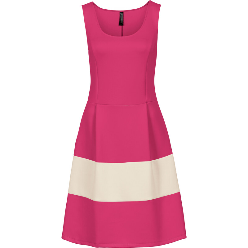 BODYFLIRT boutique Kleid in Scubaoptik in pink von bonprix