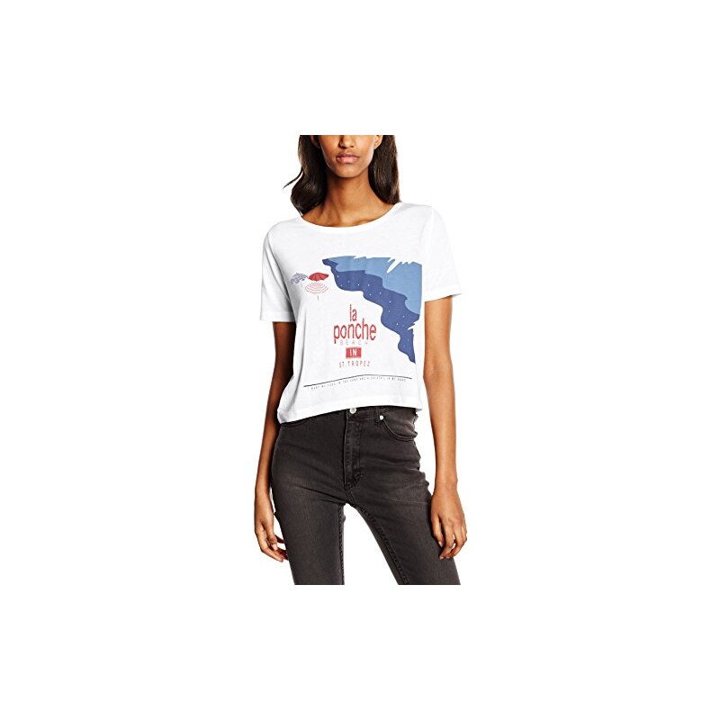 ONLY Damen T-Shirt Onltruly Ss Beach/Ponche Cropped Box Ess