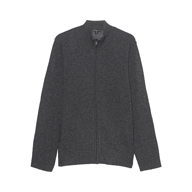 JAMES PERSE Cashmere Zip Anthracite