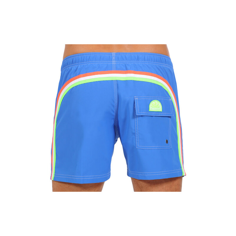 SUNDEK elastic waistband mid-lenght swim shorts