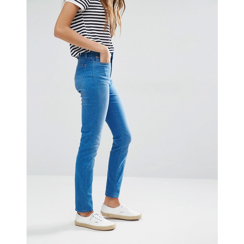 Hilfiger Denim - Santana - Skinny-Jeans mit Dynamic-Stretch und hohem Bund - Blau