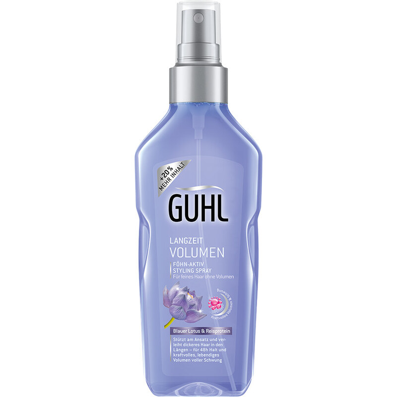 Guhl Föhn-Aktiv Styling Spray Blauer Lotus & Reisprotein Haarspray 150 ml