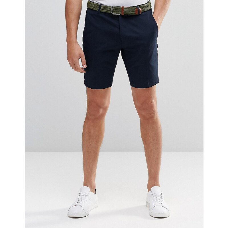 Vito - Formelle Shorts aus Baumwolle - Marineblau