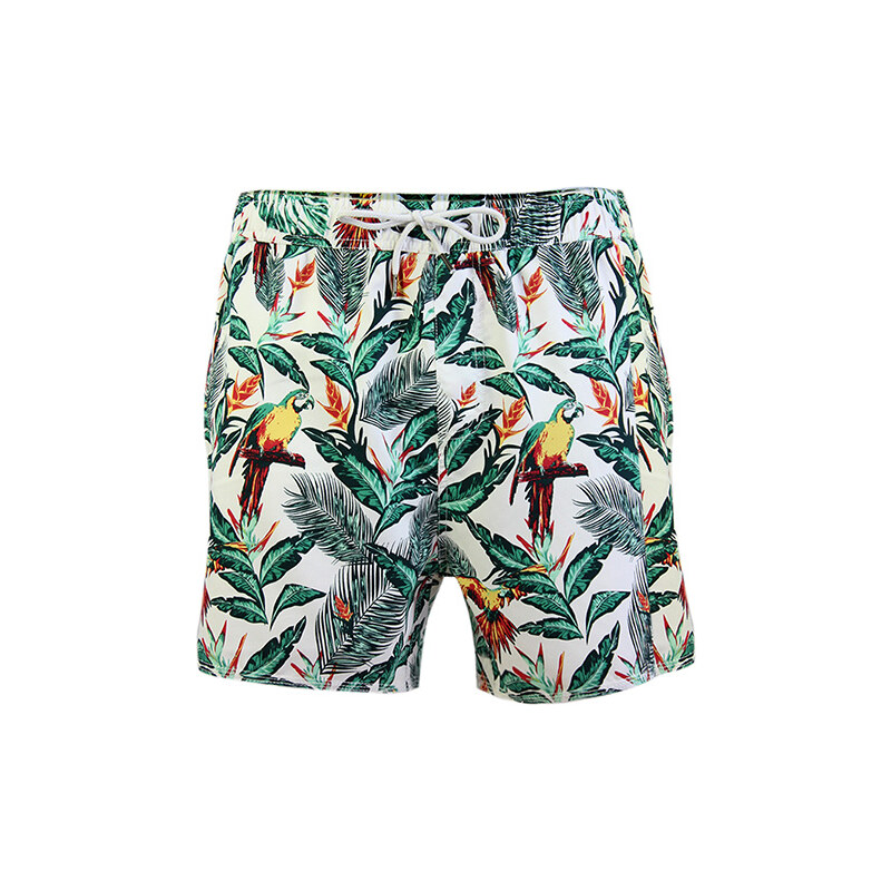 Lesara Shorts mit Tropical-Print - S
