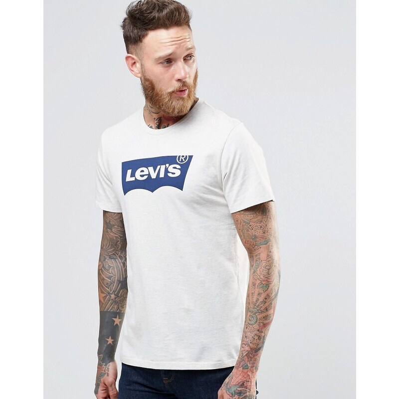 Levis Levi's - T-Shirt mit Logo in Hafer-Heide - Beige