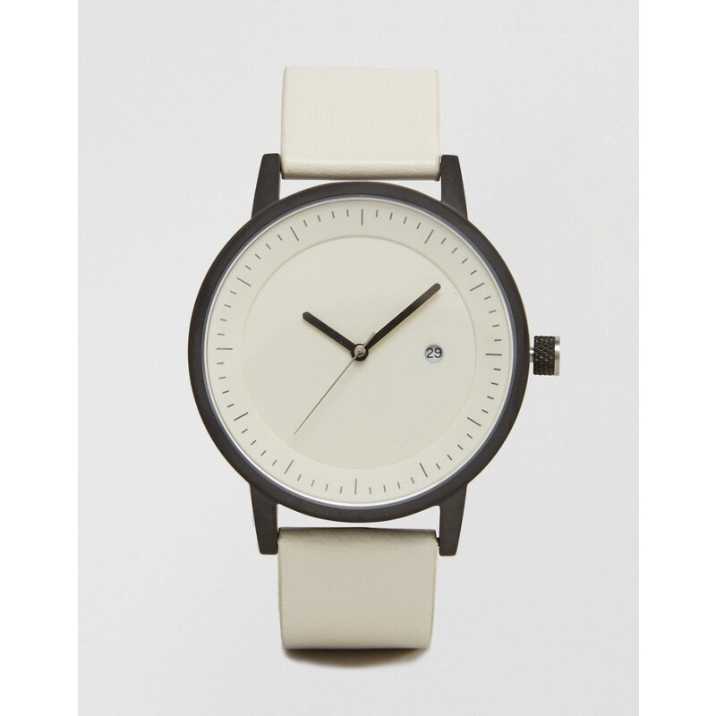 Simple Watch Company SWCO - Earl - Uhr mit weißem Lederarmband - Weiß