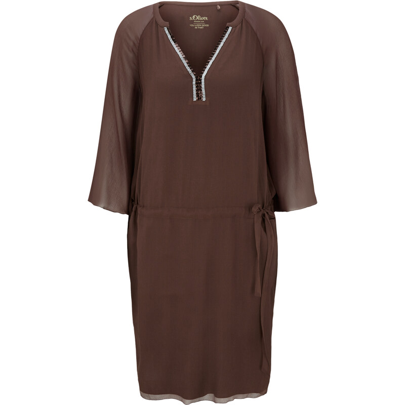 s.Oliver Premium Tunika-Kleid aus Seide