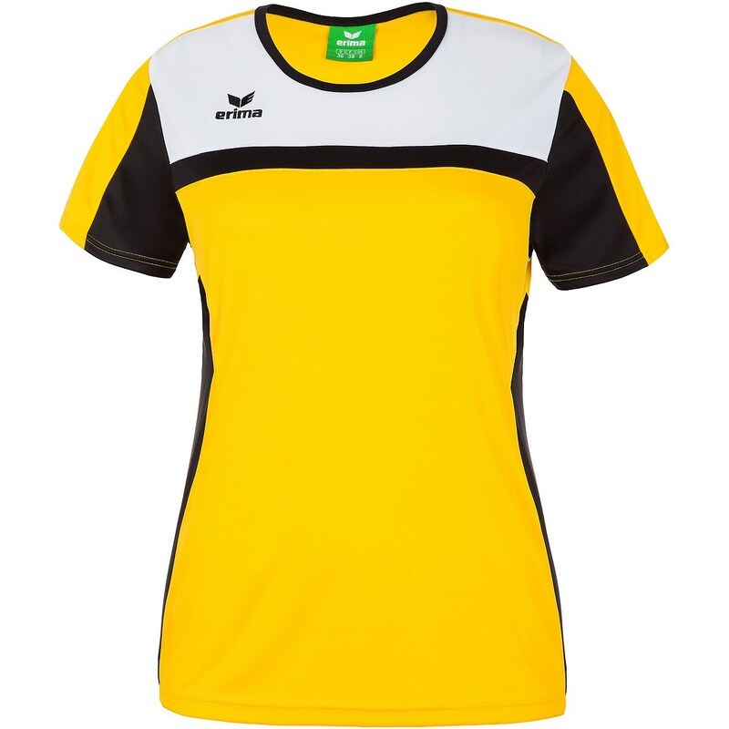 Große Größen: ERIMA 5-CUBES T-Shirt Damen, gelb/schwarz/weiß, Gr.34-48