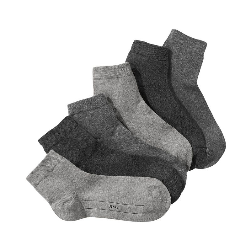 Große Größen: Kurzschaft-Socken, Camano, grau, Gr.35-38-43-46