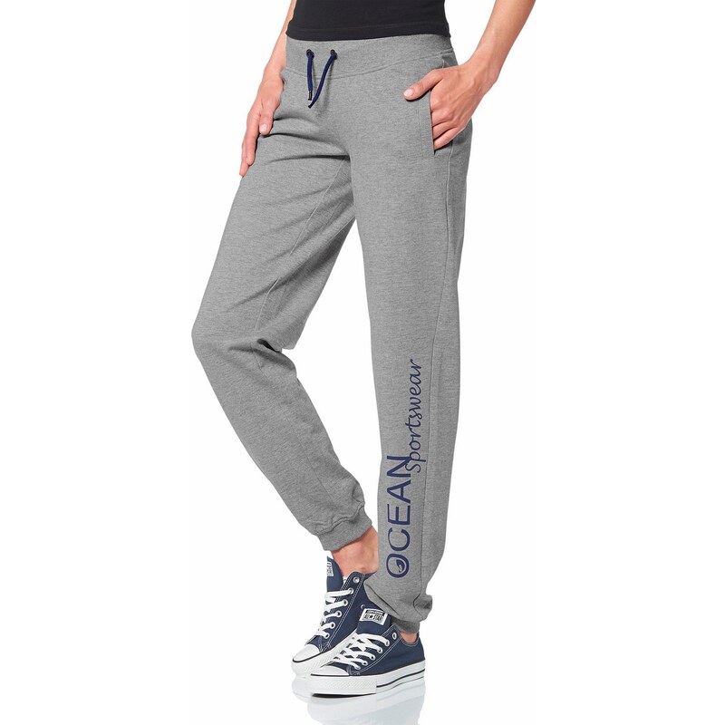 Große Größen: Ocean Sportswear Jogginghose, Grau-Meliert, Gr.32-36