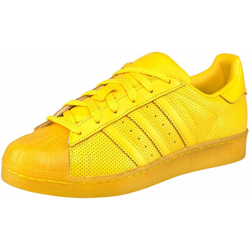 Große Größen: adidas Originals Superstar adicolor Sneaker, Gelb, Gr.37-45