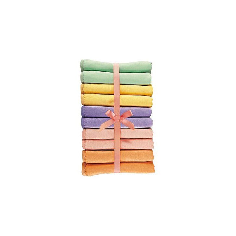 Große Größen: GO IN Taillen Slips (10 Stück) im Sparpack, Je 2 lila + gelb + grün + orange + rosa, Gr.32/34-56/58