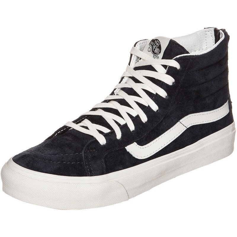 Große Größen: VANS Sk8-Hi Slim Zip Sneaker, dunkelblau / weiß, Gr.4.5 US - 36.0 EU-5.0 US - 36.5 EU