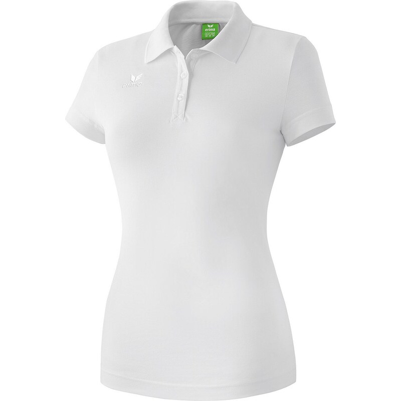 Große Größen: ERIMA Teamsport Poloshirt Damen, weiß, Gr.34-48