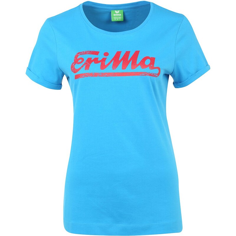 Große Größen: ERIMA Retro T-Shirt Damen, curacao/ruby, Gr.34-48