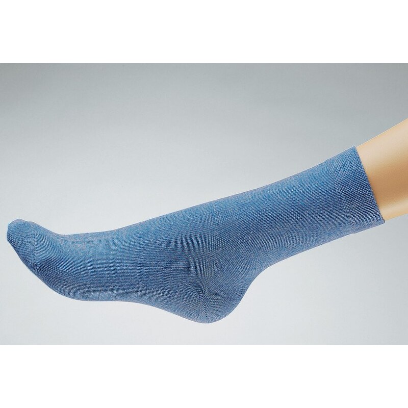 Große Größen: Socken, Rogo (2 Paar), blau-meliert, Gr.1 (35/36)-6 (45/46)
