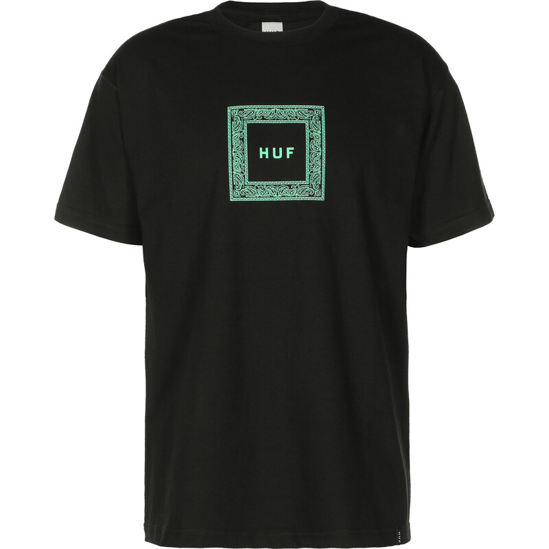 Huf Color Pack Paisley Box Logo T-Shirt black