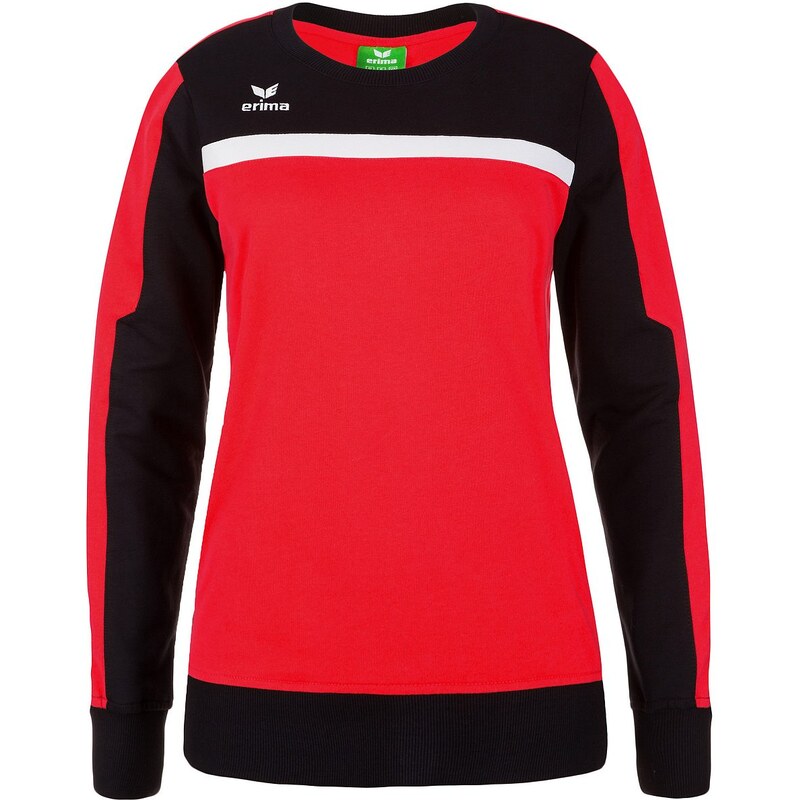 Große Größen: ERIMA 5-CUBES Sweatshirt Damen, rot/schwarz/weiß, Gr.34-48