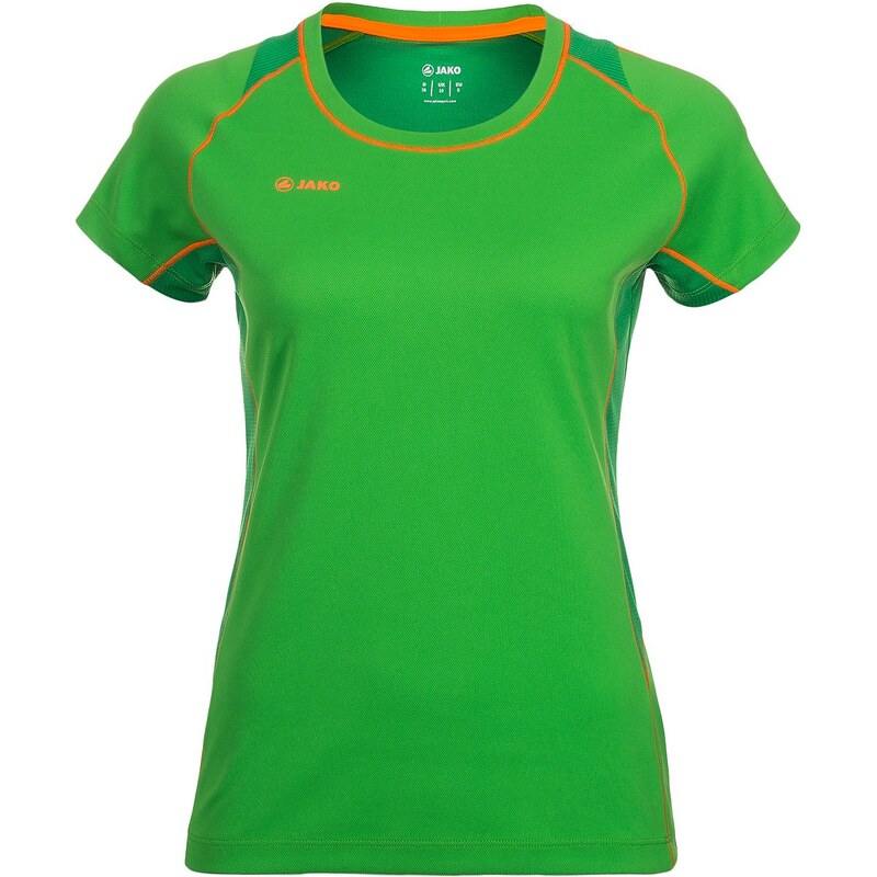 Große Größen: JAKO T-Shirt Power Damen, grün/neonorange, Gr.34-44