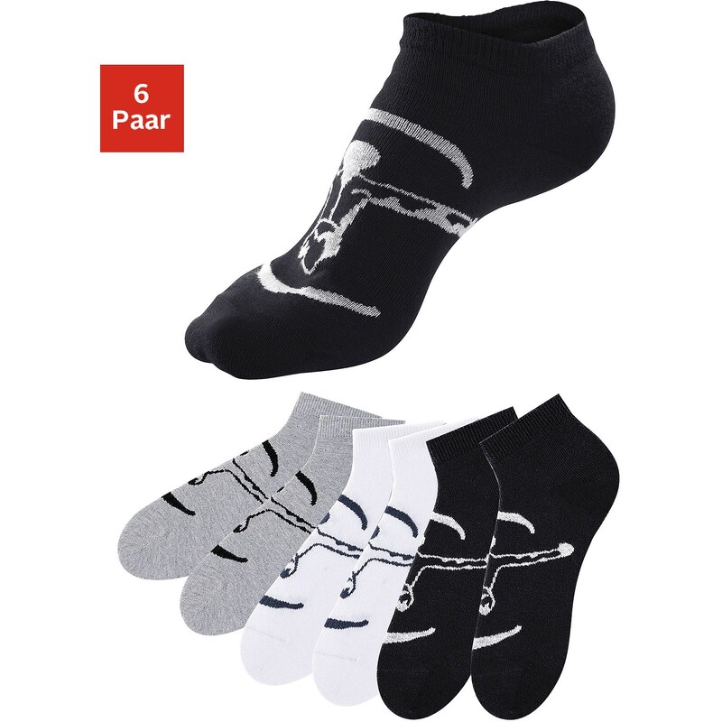 Große Größen: Chiemsee Sneakersocken (6 Paar) ideal für Sport & Freizeit, 2x schwarz + 2x weiß + 2x grau, Gr.35-38-47-48