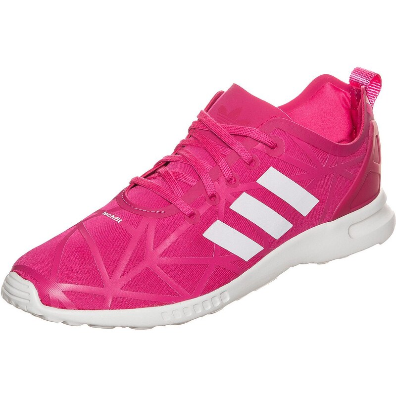 Große Größen: adidas Originals ZX Flux Smooth Sneaker Damen, pink / weiß, Gr.3.5 UK - 36 EU-7.5 UK - 41.1/3 EU